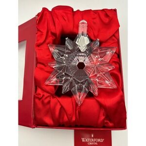 Waterford Crystal 2015 Star Snowflake Ornament Retired Collectible Original Box